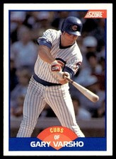 1989 Score Gary Varsho Rookie Chicago Cubs #604