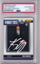 2023-24 Panini Instant NBA DN-20 Kris Murray Rookie On-Card Auto PSA Authentic. rookie card picture
