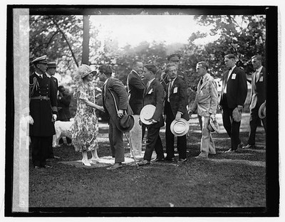 Photo:President Mrs Coolidge Garden Party 1926 Guests White House Lawn