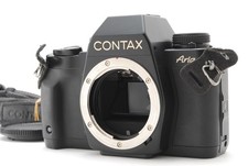 ALL Works Near MINT Contax Aria 35mm SLR Film Camera Black Body Only JAPAN