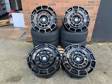 22" RANGE ROVER VOUGE L322 L405 BLACK SVR2020 DESIGN 9.5J ALLOY WHEELS + TYRES