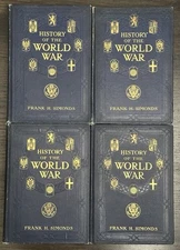 History of the World War Frank H. Simonds Vols 1–4 1918 Doubleday Set