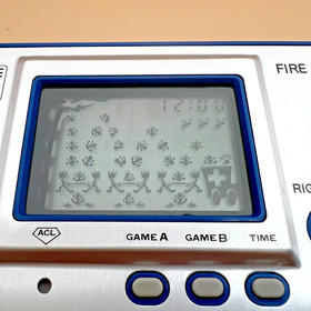 [MINT] Nintendo Game & Watch FIRE RC-04 Silver 1980 w/ Original Box Manual Match