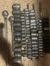 Assorted Socket Ratchet Tool Lot SAE Metric I...