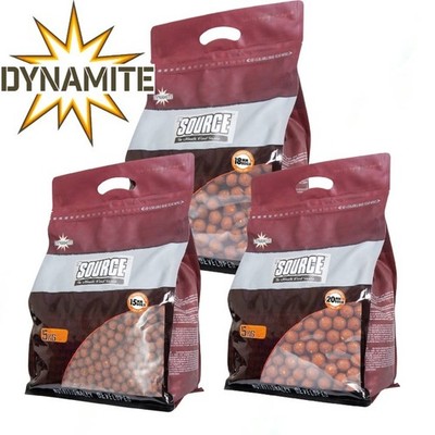 Dynamite Baits Carp Boilies 5kg - The Source Boilies Karpfenangeln 15mm/18mm/20mm