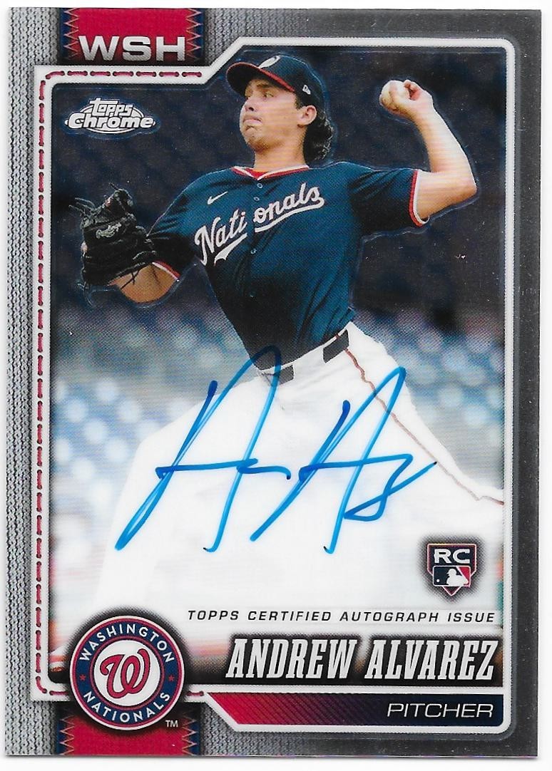2026 Topps Chrome Andrew Alvarez Rookie Auto #RA-AA