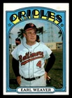 1972 Topps #323 Earl Weaver EX/MT