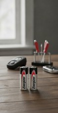 A23 12V Alkaline Batteries, 2 Pack, 23A, 50 mAh, Zero Mercury, CR123A
