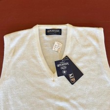 Vintage 1990s Puritan Orlon White Knit Vest