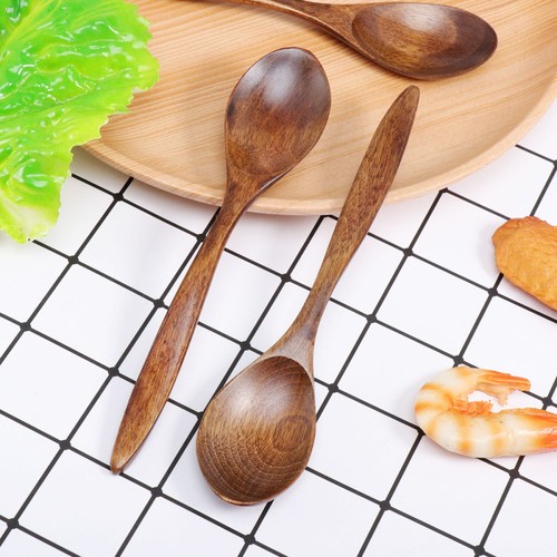 3 PEZZI Cucchiaio in Legno Cucchiai Miscelatore per Cucinare Piccoli Barattoli Spezie Zucchero - Foto 9 di 11