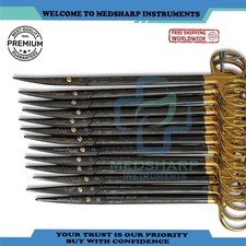 AESCULAP BC271B METZENBAUM NOIR DUROTIP CURVED 180mm 7” SCISSORS SET OF 13 PCS