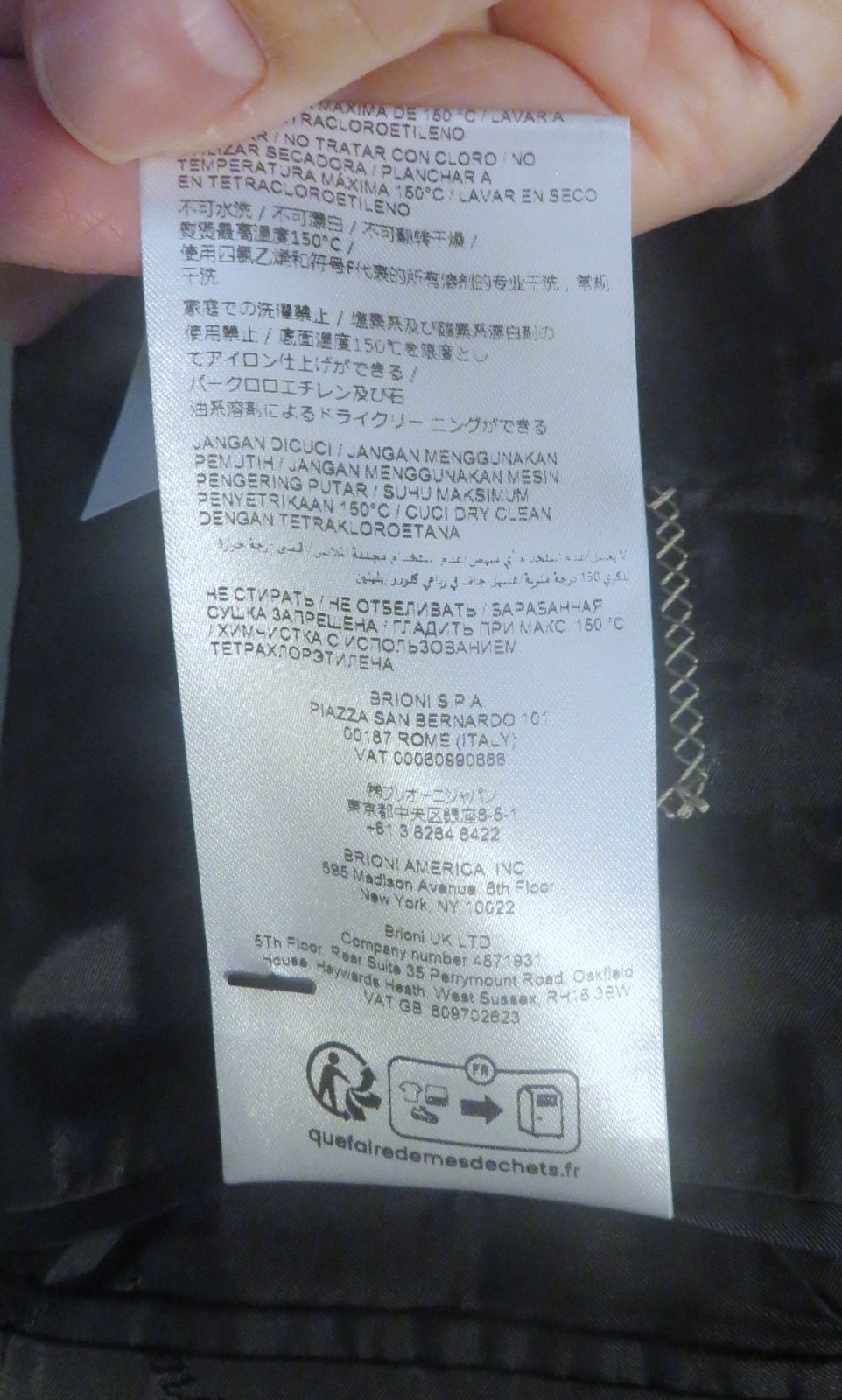 Brioni Custom Made Current Solid Charcoal Two But… - image 17