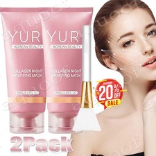 2PACK-YURI Korean Beauty Collagen Night Wrapping Mask 75ml Hydrating Mask,20 Off