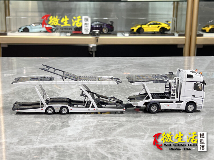 35R-001 GCD 1/64 ACTROS GIGASPACE 6×2 GCD 1:64 Actros Gigaspace Scalable Trailer Truck Model Diecast