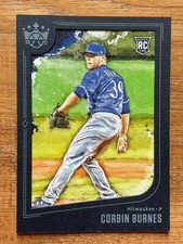 2019 DIAMOND KINGS BASEBALL CORBIN BURNES BLUE FRAME ROOKIE CARD No.43