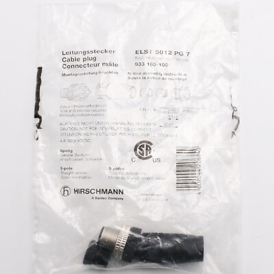 Hirschmann ELST 5012 PG 7 Anschlusstecker 933 163-100