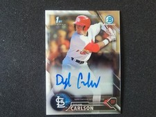 Dylan Carlson 2016 Bowman Chrome Auto Autograph