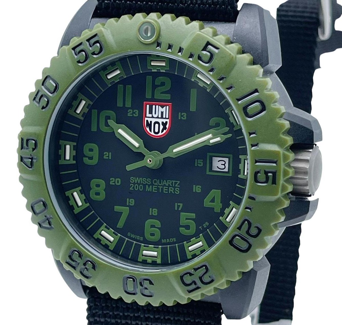Luminox OD Military 44mm Carbon Black Dial Mens Quartz Watch XS