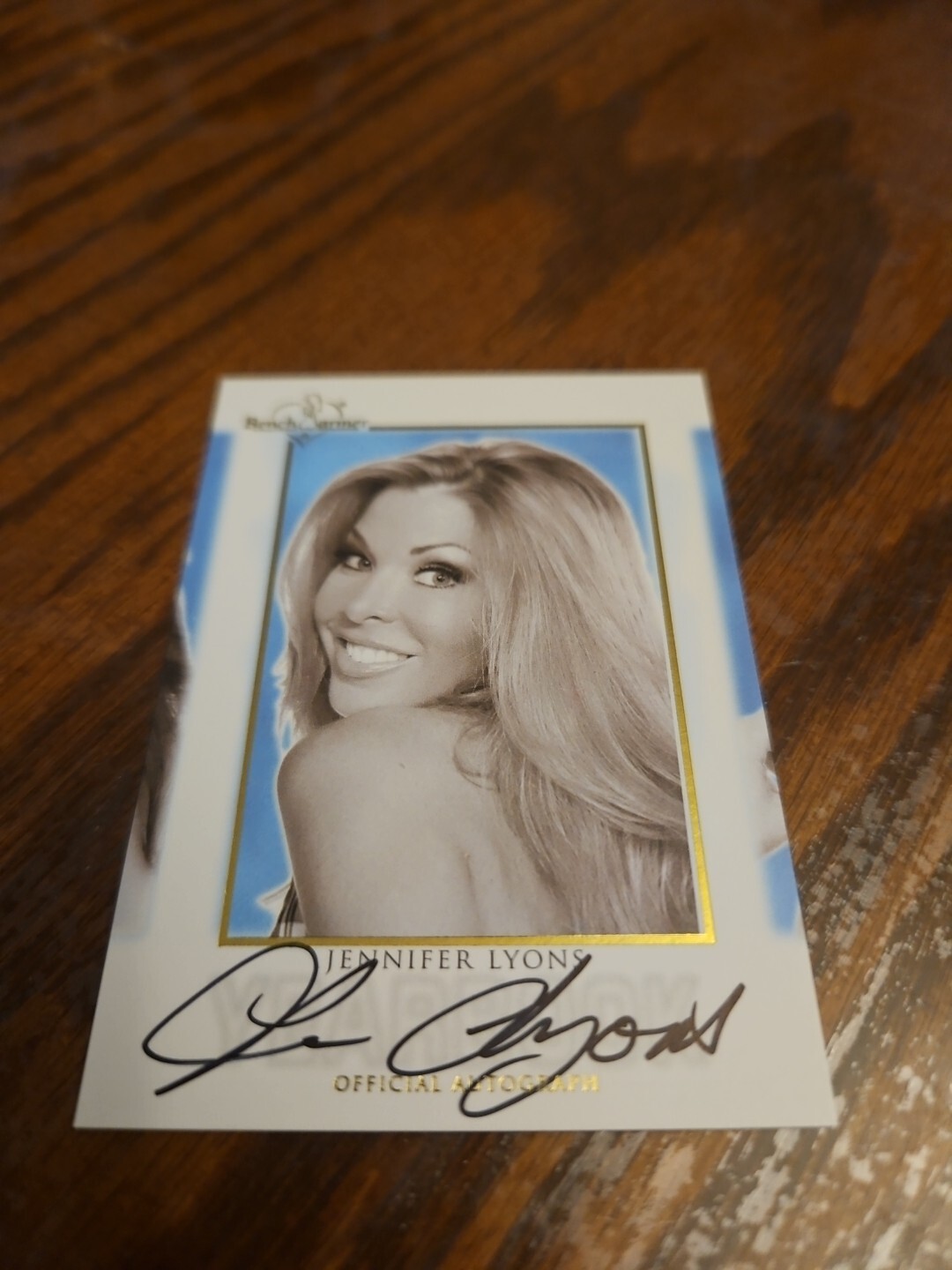 2014 Benchwarmer Hot For Teacher Yearbook Autograph Jennifer Lyons Auto Playboy