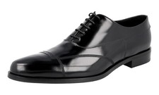 PRADA Elegant Leather Oxford Dress Shoes - 2EA149 - Black NEW