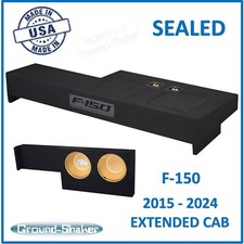 2015 - 2024 Extended Cab Dual Speaker Box Subwoofer Enclosure Sub Box
