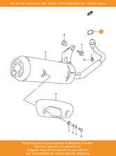 SUZUKI Gasket, Exhaust Pipe, 14181-37D10 OEM