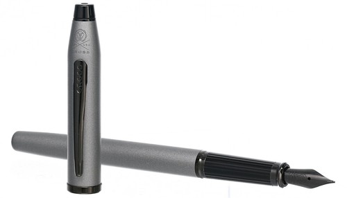 CROSS CENTURY II GUNMETAL GRAY FOUNTAIN PEN AT0086-115MJ - Picture 3 of 5