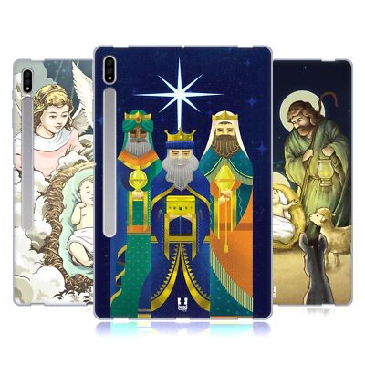 HEAD CASE DESIGNS CHRISTMAS NATIVITY SOFT GEL CASE FOR SAMSUNG TABLETS 1
