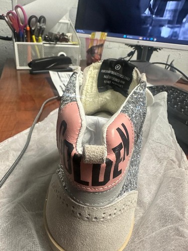 golden goose Slide sneakers in silver metallic leather with star MEN8 EUR41 - Picture 5 of 13