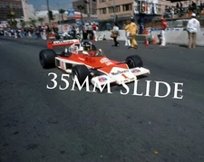 35MM SLIDE - JAMES HUNT 1977 #1 MARLBORO LONG BEACH GRAND PRIX F1 RACE #DF4