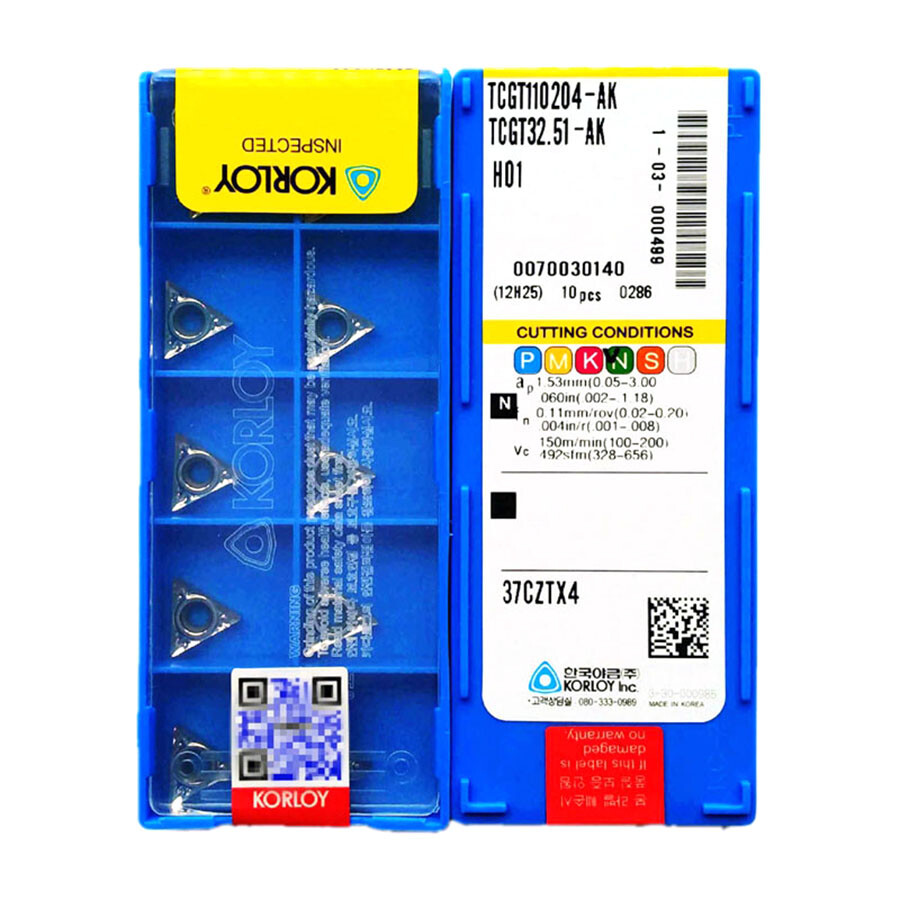 KORLOY TCGT110204-AK H01 Carbide Inserts CNC TOOL ✦Kd | eBay