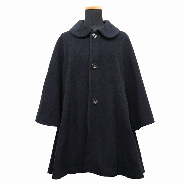 COMME des GARCONS 89AW Wool Poncho Coat Jacket Round Collar