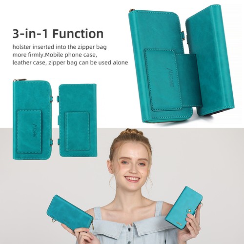Detachable Wallet Case For Samsung Galaxy S25 S24 S23 Ultra Crossbody Card Slots - Picture 38 of 42
