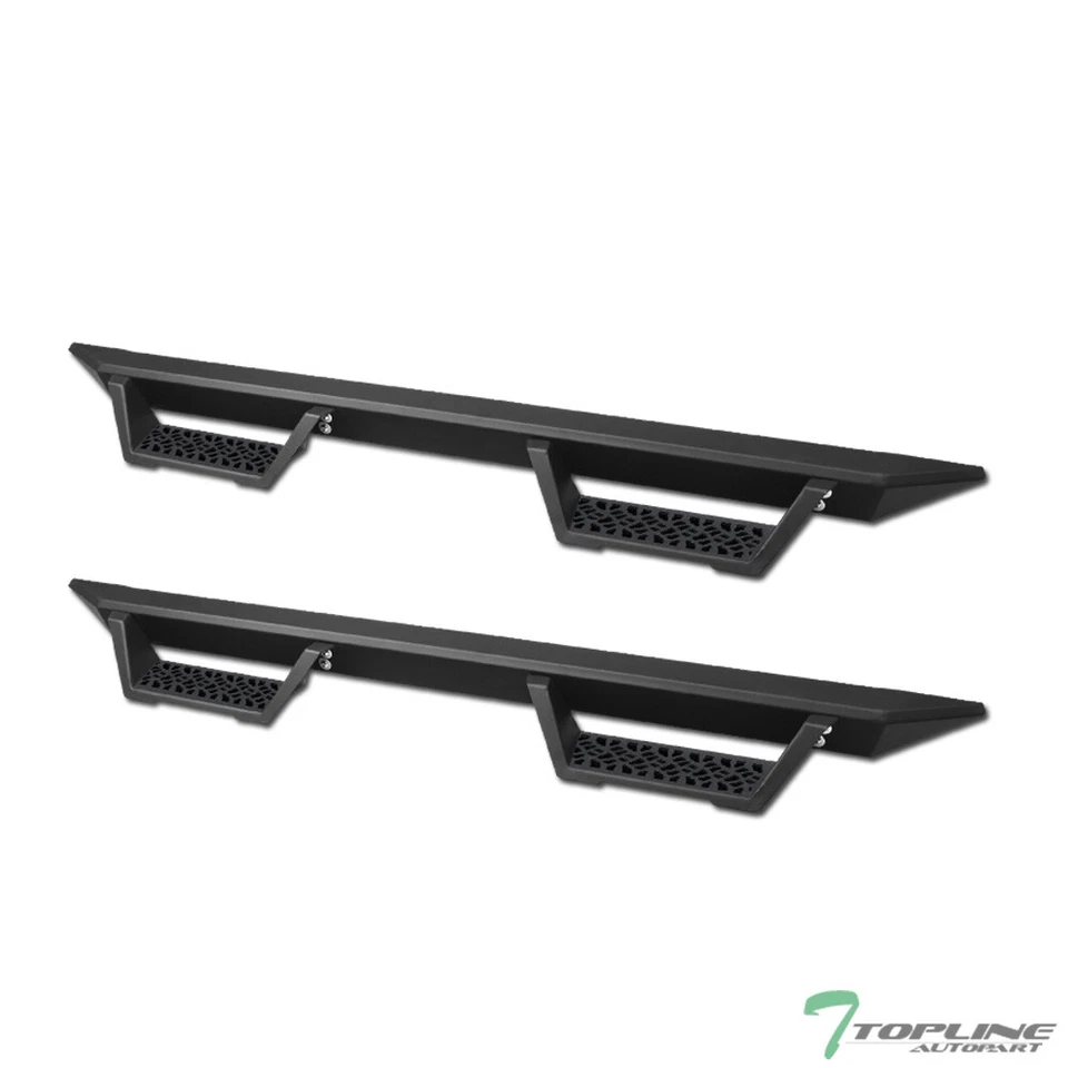 Topline For 07-18 Silverado/Sierra Extended Modular Drop Step Bars - Matte Black Foto 2 de 4