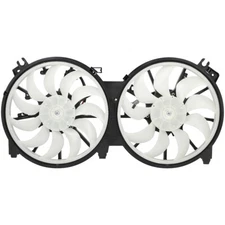 Radiator Condenser Cooling Fan Assembly For 2009-2014 Nissan Maxima 3.5L 3498CC