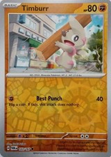 103/167 TIMBURR REVERSE HOLO TWILIGHT MASQUERADE POKEMON CARD