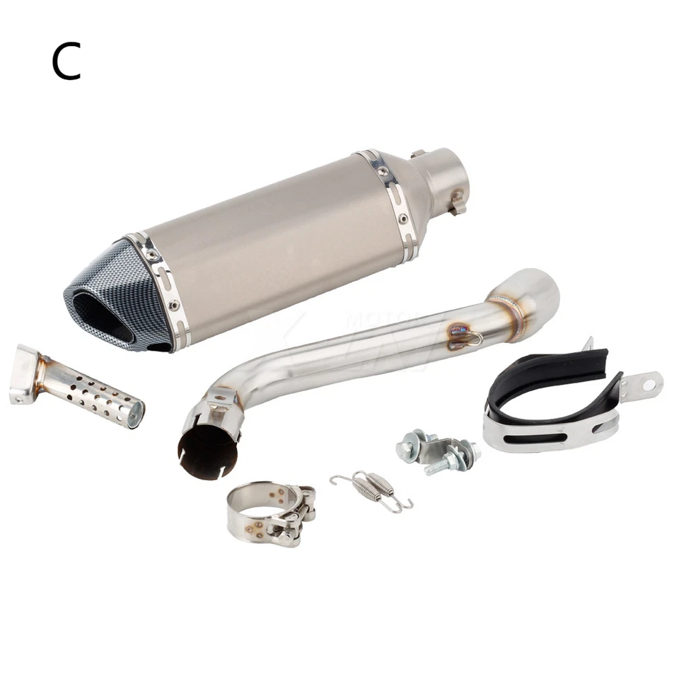 Silenciador de tubo de escape con tubo de enlace medio para motocicleta Honda CRF250L CRF 250 Foto 3 de 4