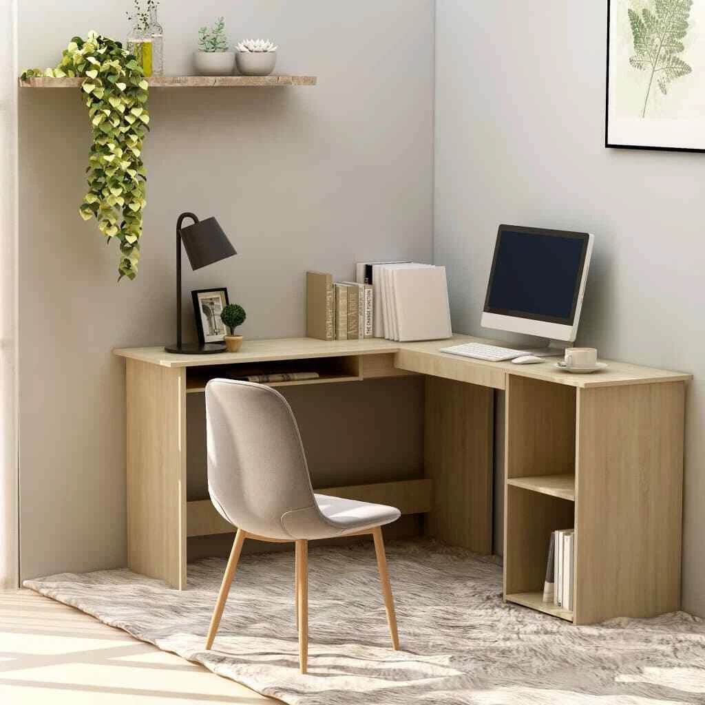 L Shaped Corner Desk Sonoma Oak 47.2