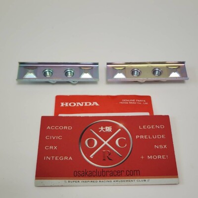 2X Genuine OEM Honda Front License Plate Bracket Nut Set 94-01
