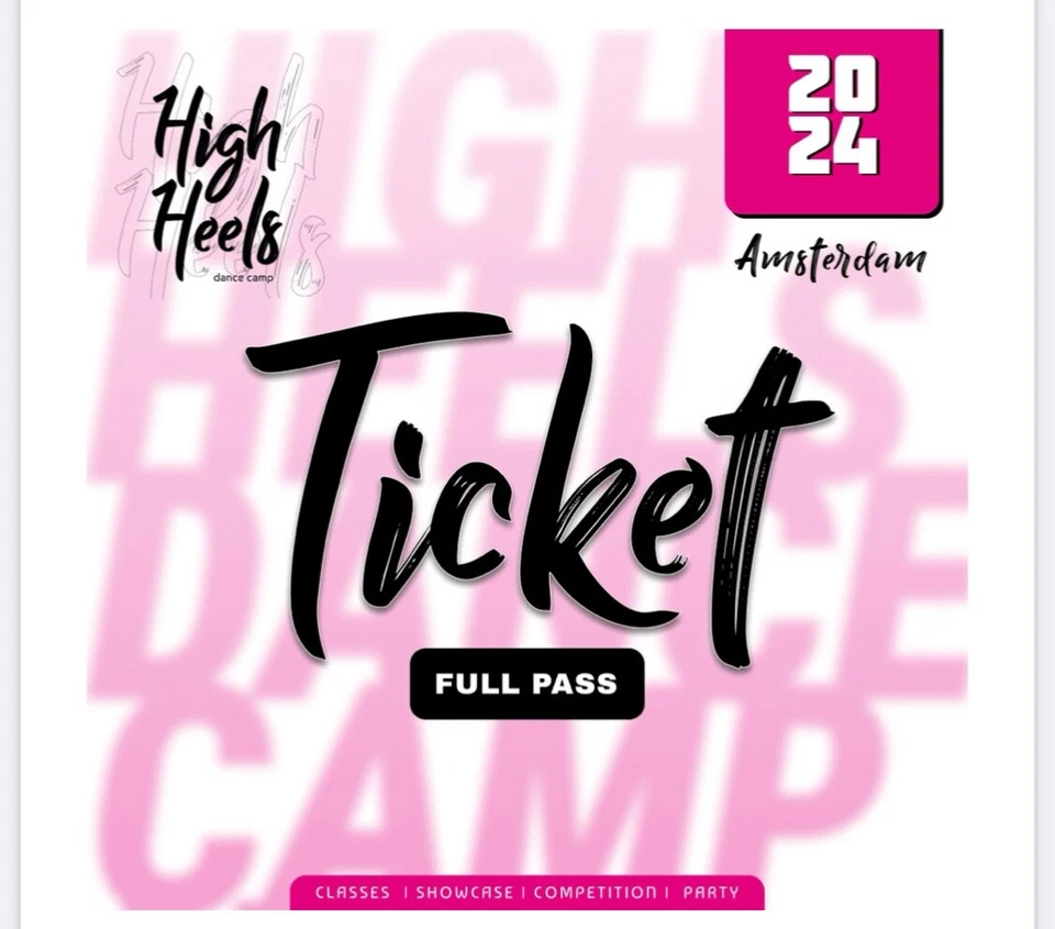 High Heels Dance Camp Amsterdam Full Pass PreEarlyBird Price - Bild 1 von 4