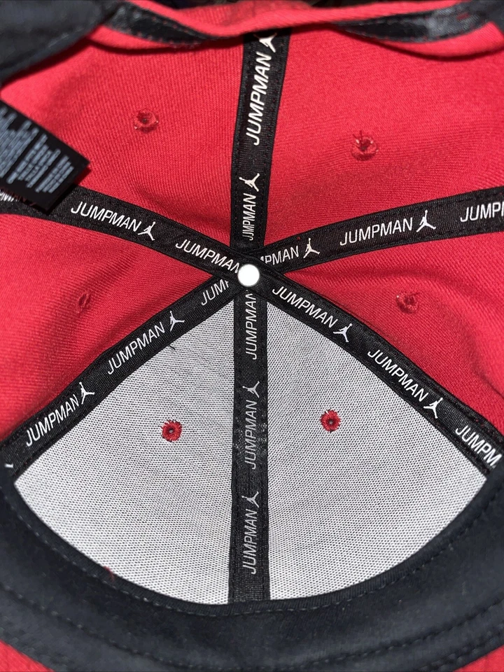 Air Jordan Rojo Negro Cemento Elefante Jumpman Sombrero Snapback Gorra RARO NUEVO SIN ETIQUETAS Foto 3 de 4
