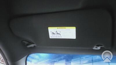 2011-2014 Dodge Avenger LH Driver Side Interior Sun Visor Black-C7X9 Cloth
