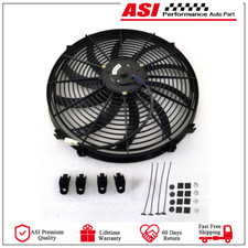 16 Electric Curved Blade Reversible Radiator Cooler Fan 12v With Mounting Kits 16 Electric Curved Blade Reversible Radiator Cooler Fan 12v With Mounting Kits