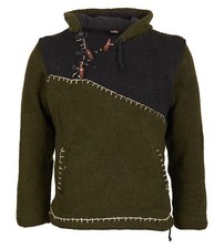 Pull tricot femme art et magie style médiéval hippie en laine