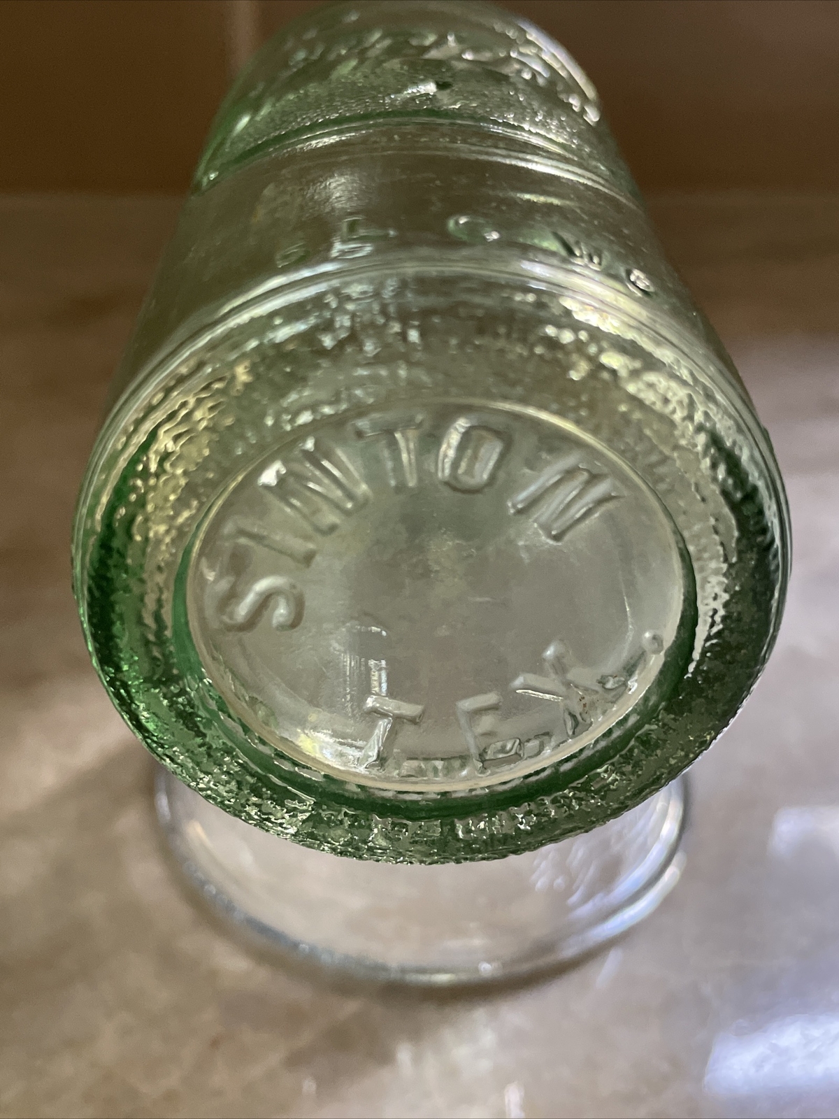 VTG 6OZ Soda Bottle EMBOSSED DR PEPPER CLOCK FACE 10 2 4 SINTON TEX. eBay