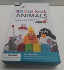 SpiceBox SPOOL KNIT ANIMALS Craft Kit Set NEW