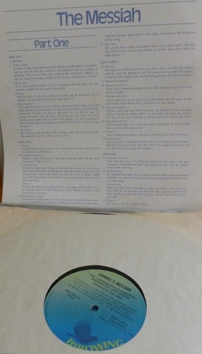 Handel THE MESSIAH All 3 Parts London Philharmonic Box Set 4 LPs 1979 Sparrow - Imagen 5 de 7
