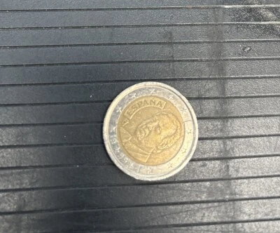 Pièce de monnaie 2 Euro ESPAÑA 1999 avec des erreurs de frappe - Photo 1/2