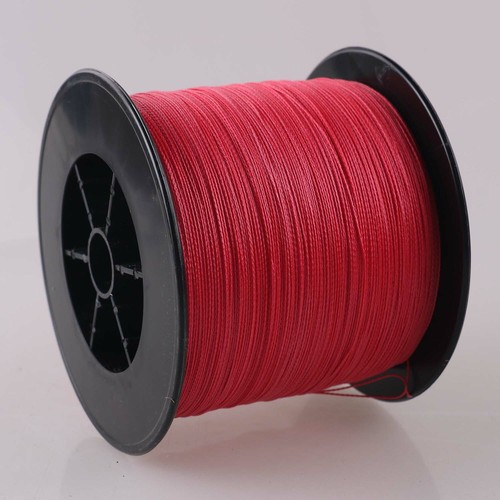 16 Strands 100M-2000M 20LB-500LB Red Hollow Core PE Braided Fishing Line Leader - Picture 6 of 11