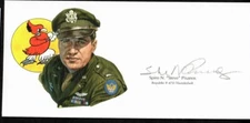 Steve Pisanos Hand Signed Cut Signature GOE Litho WWII RAF Spitfire Ace 03